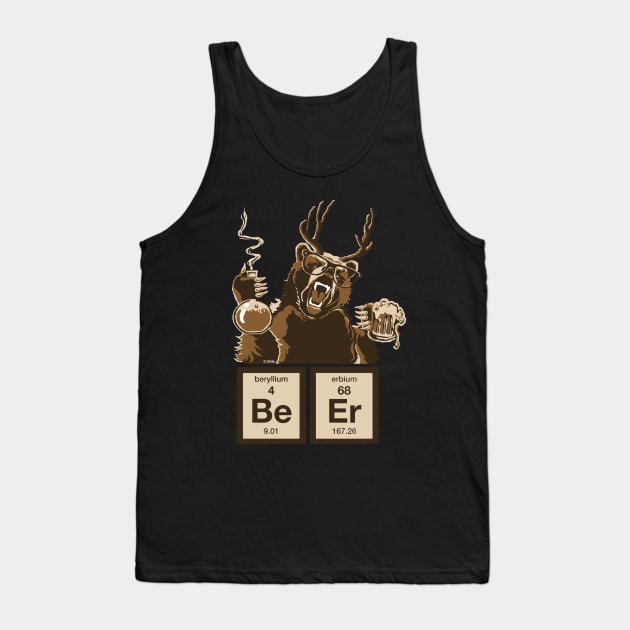 Chemistry bear discovered beer Tank Top by NewSignCreation